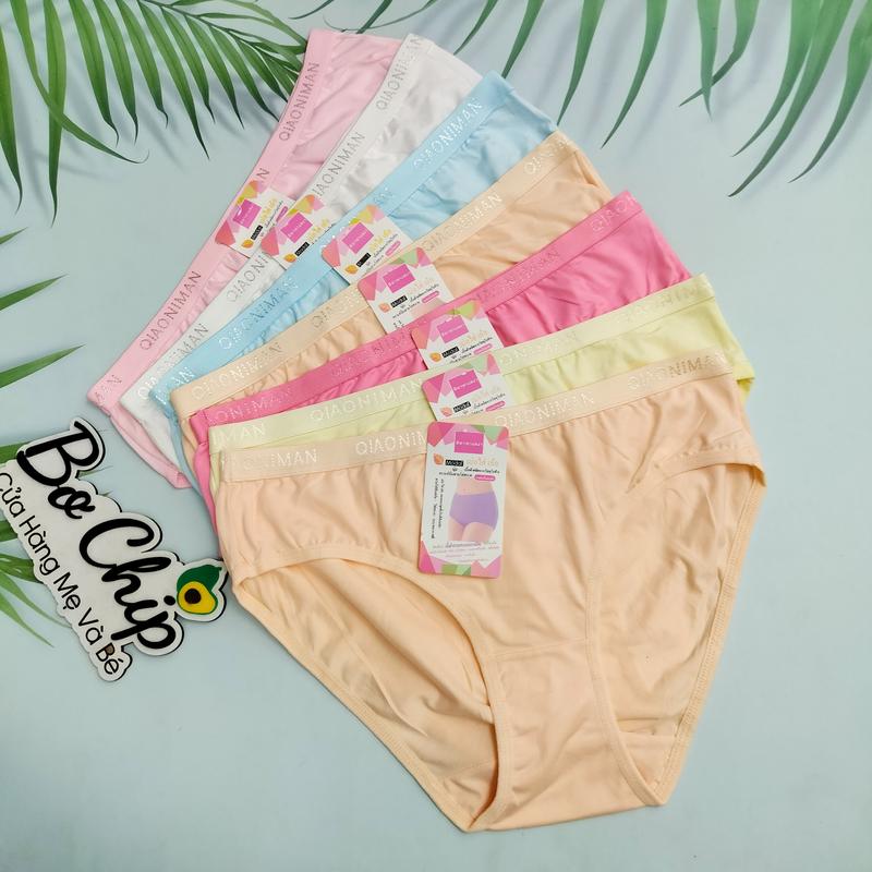 [40 - 70 Ký] Sét 10 Quần Lót Bigsize Nữ Cotton Thái Chất Vải Mềm Mại, Co Giãn  4 Chiều Tốt Hàng Loại 1 - Bơ Chip Women Ren