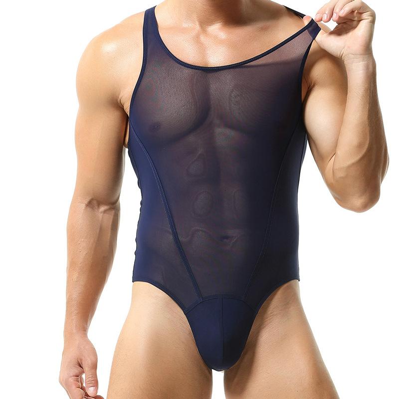 Áo Jumpsuit Quần Nam, TAUWELL, Bộ Đồ Đấu Vật, Áo Cơ Sở Nam, Thích Hợp Cho Thể Dục Và Bơi Lội, Quần Cá Mập, Áo Jumpsuit Quần Lưới, 23701 3