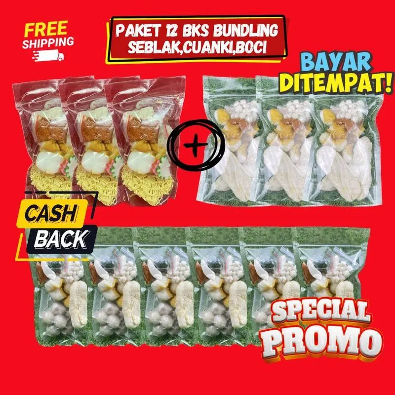 Paket Murah 3 Seblak,3 Cuanki,6 Baso Aci HomeMade  MAMAH BIZAR