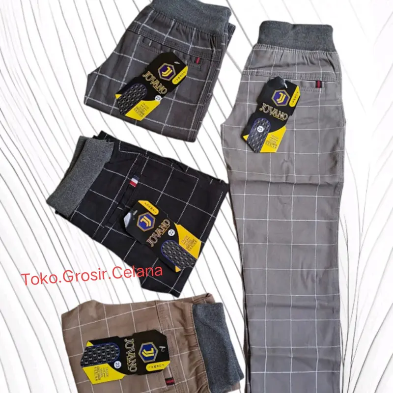 Celana Panjang Chino Tartan Anak-Anak Premium umur6-14 thn/Celana Tanggung Kids Cargo Katun Stretch Distro 0