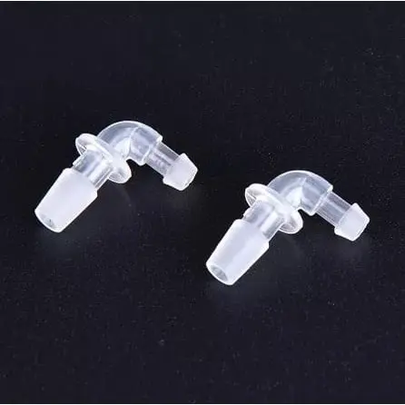 Konektor Siku Earplug ABD BTE Penghubung Ear Tip Konektor Selang
