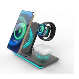 3 In 1 Foldable Wireless Charging Station, Wireless Charging Stand, Phone Accessories Compatible With iPhone, Samsung Galaxy Series, Huawei Mate Series