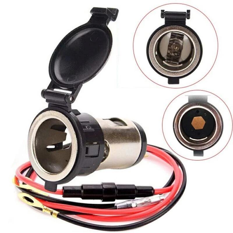 【MotoPlex Ổ Cắm Đầu Tẩu Sạc 12V Đuôi Cái Trên Ô Tô Xe Máy