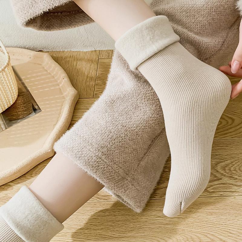 Product Introduction of Tất Đi Tuyết Gia Đình, Thời Trang, Thường Ngày, Nhung Dày, Ấm Áp 14