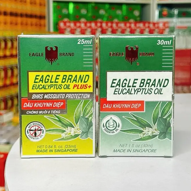 Dầu khuynh diệp con Ó Eagle Brand Eucalyptus oil Singapore 25ml, 30ml 7