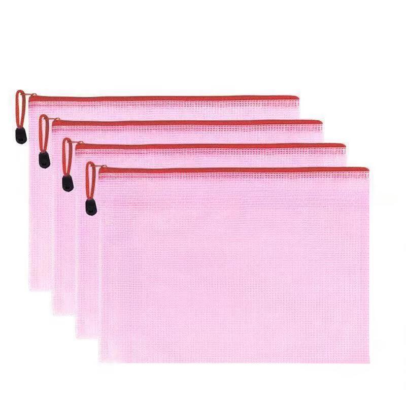 Product Introduction of A6 Mesh Zipper Pouch, 20pcs/set Waterproof Plastic Storage Bag, File Folder, Stationery Storage Bag, Travel Organizer for School, Travel, Office 6