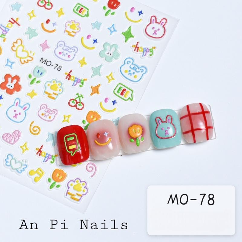 Product Introduction of Sticker nổi 5D hoạ tiết cute dễ thương, An Pi Nails 6