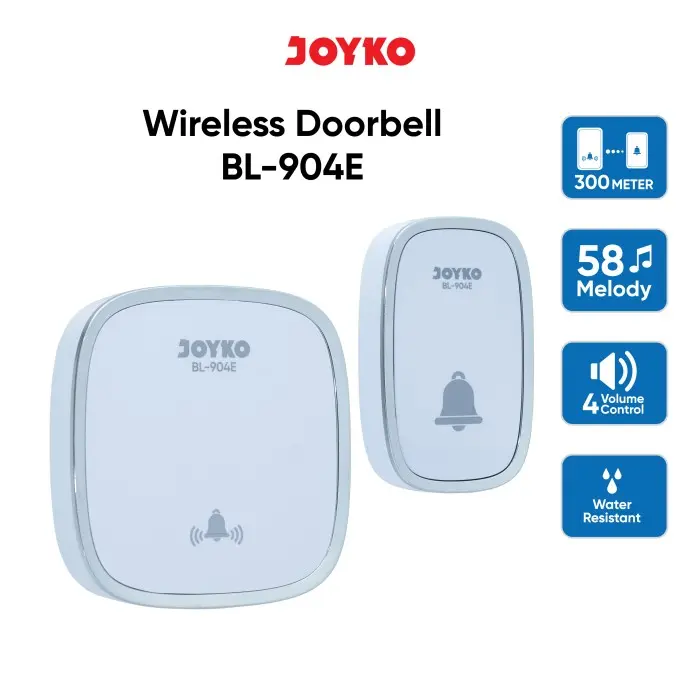 JOYKO Wireless Doorbell Bel Pintu Nirkabel BL-904E