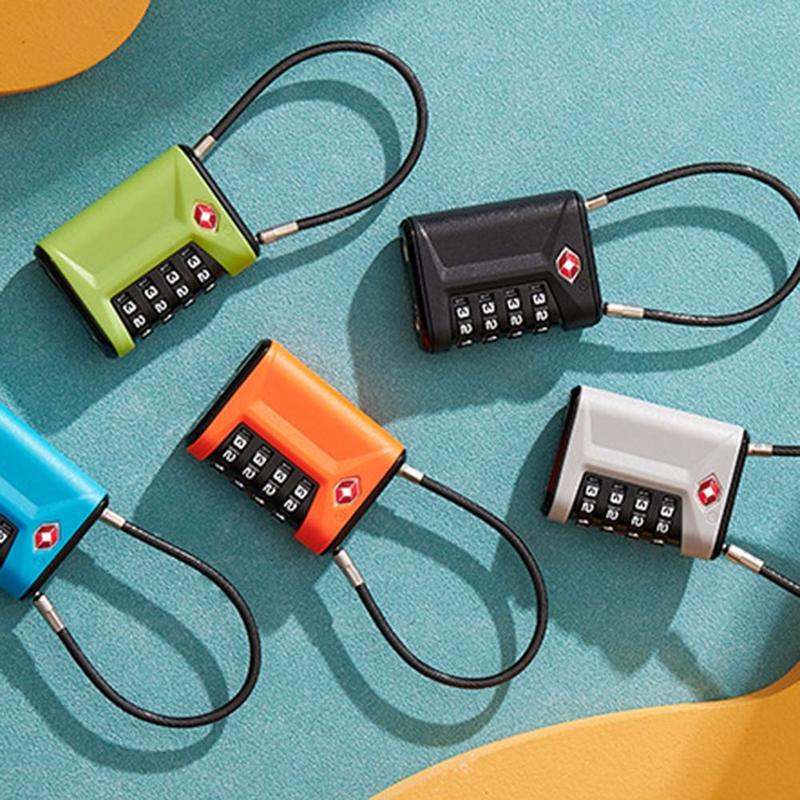 Product Introduction of Fashion TSA 4 Digit Combination Lock Padlock Anti-theft Luggage Coded Lock Security Tool Suitcase Customs Password Lock for Travel 16