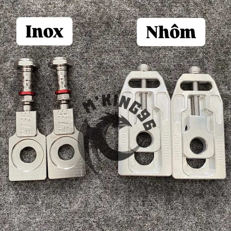 Bộ Pas Tăng Sên Inox 304 và Nhôm cnc dành cho  Wave, Dream phụ tùng xe 0