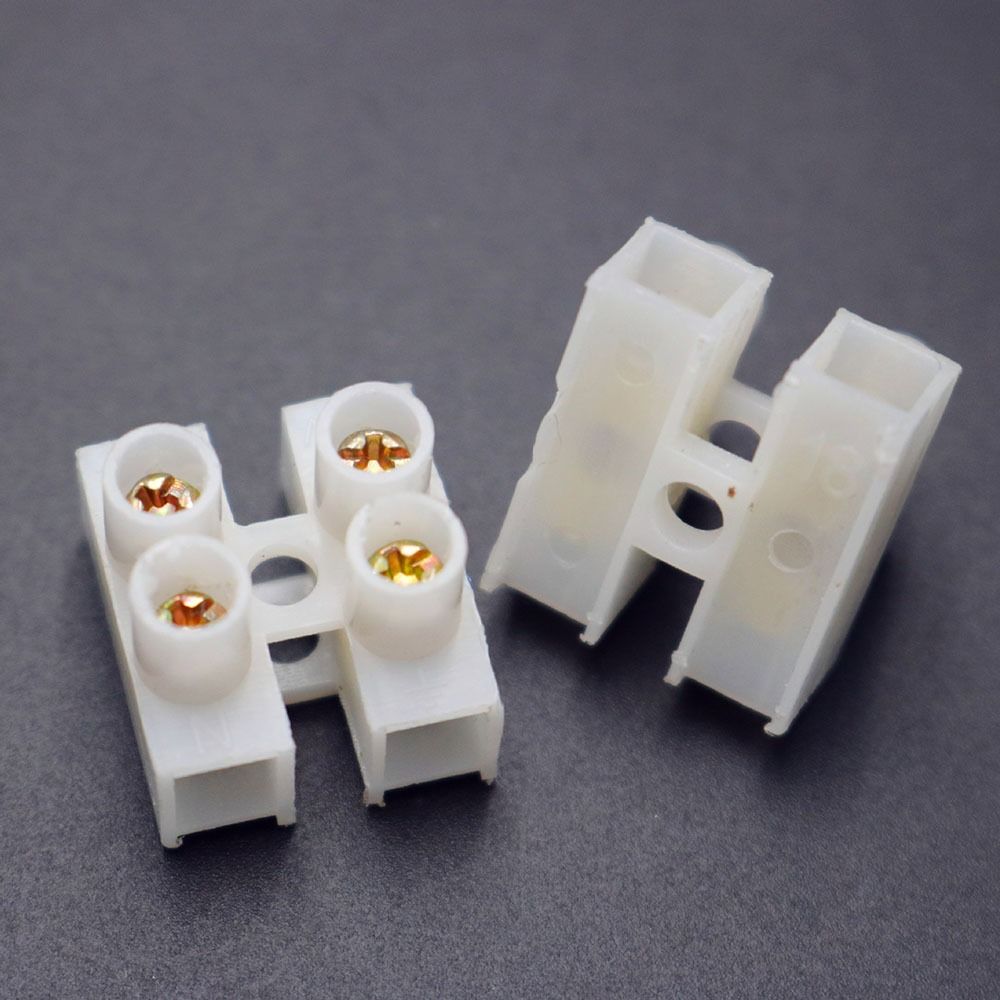 20Pcs Durable Plastic LED Lighting Terminal Block 10A 2P/3P Wire ...