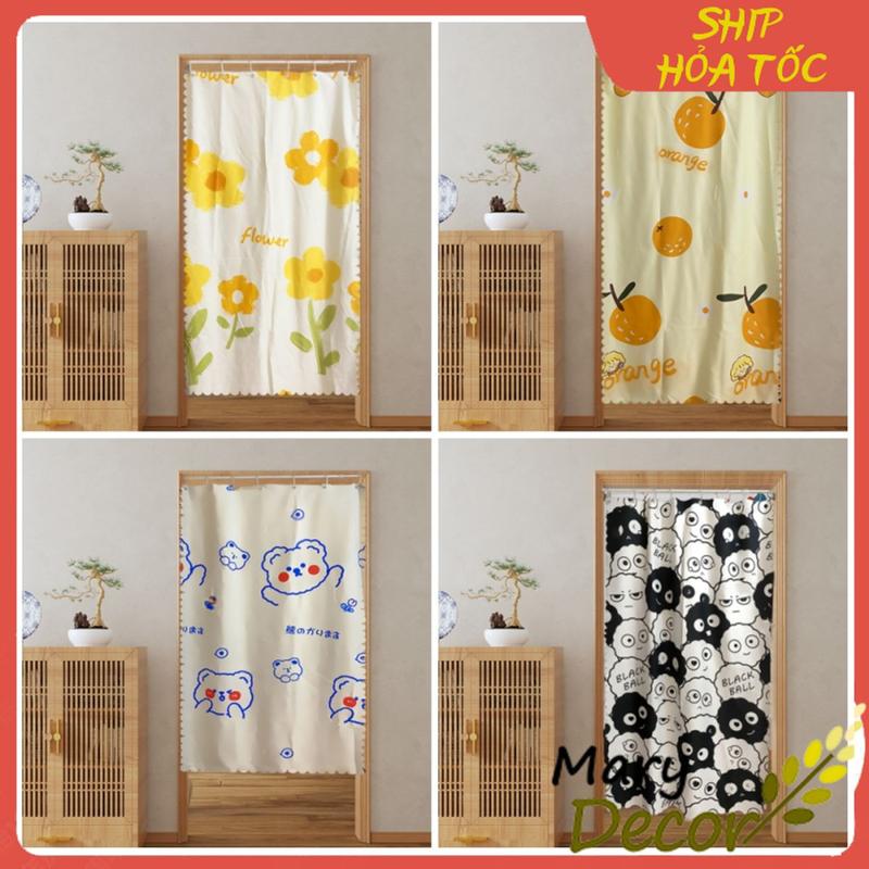 RIDO Rèm cửa ngăn phòng ngủ phòng khách Marydecor có móc treo nhiều màu xᶖnh xắn chuyên dùng cho nhà trọ sinh viên - K1