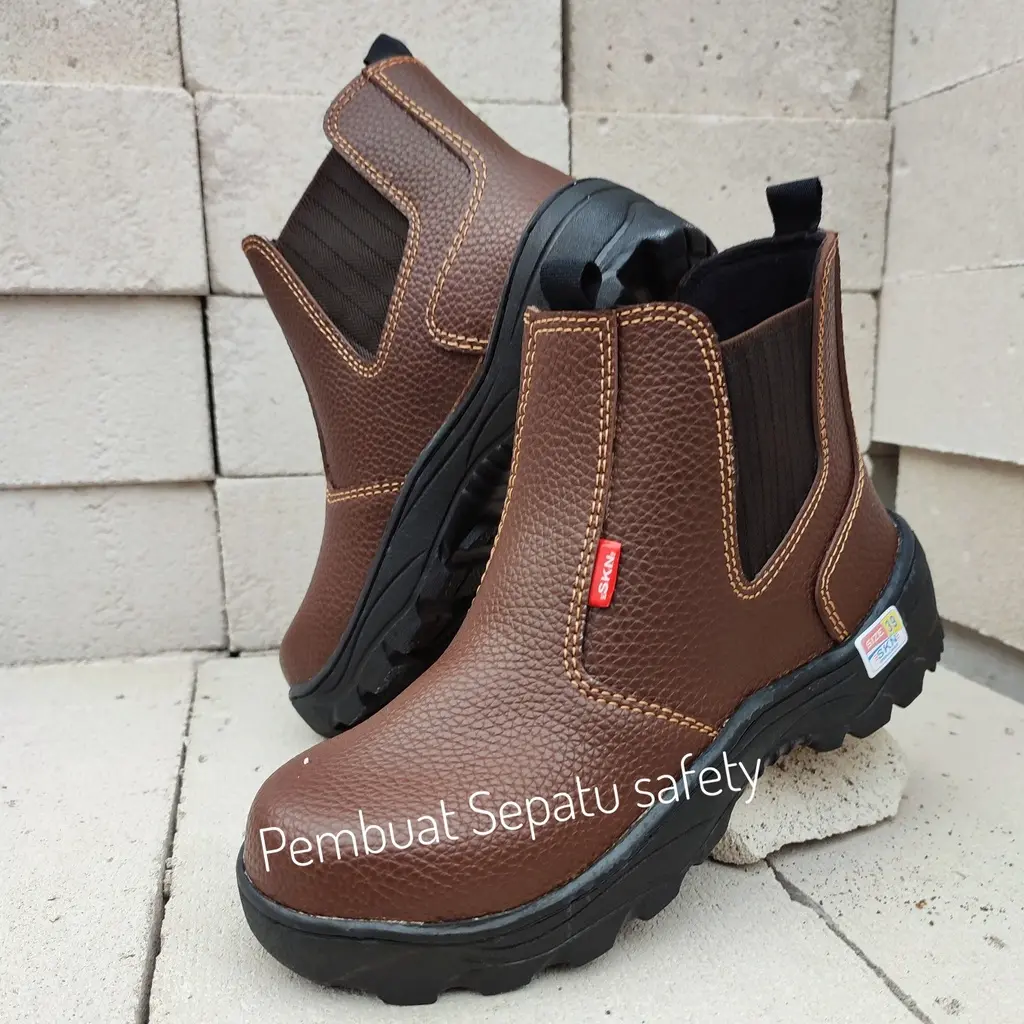 Sepatu Safety King Skn Ujung Besi Kulit Terlaris Kerja Bengkel Kitchen Pabrik Sepatu Kerja Shoes Pria Shoes Pria Boots