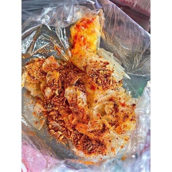 COMBO 5 bịch bánh tráng sate muối tôm Cay Snack Ăn Vặt Food Thức Ăn