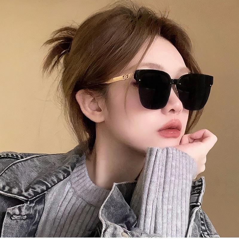 Km25 kính mát nửa gọng không viền cao cấp chống tia uv 400 mẫu mới [tặng kèm hộp đựng kính  kèm khăn lau kính] Kính Mắt Women Hoa Mắt Kính