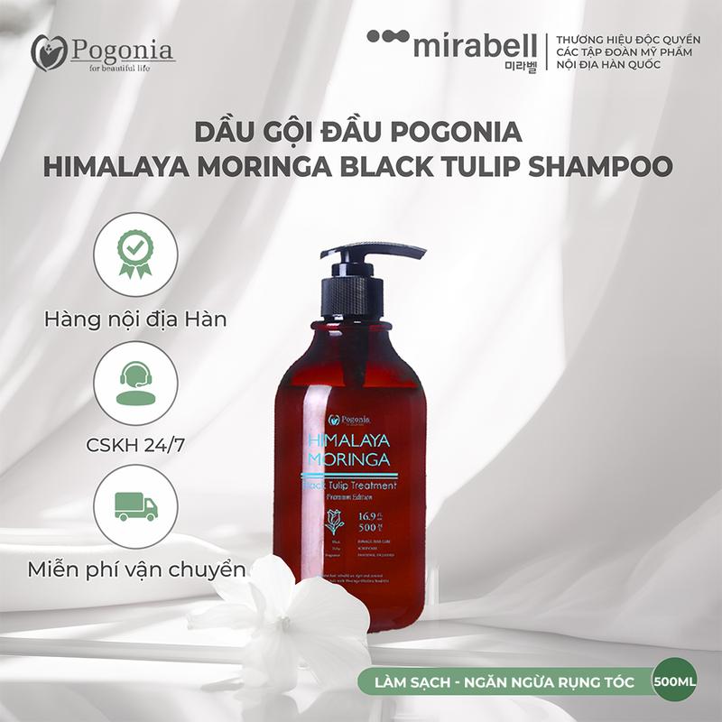 DẦU GỘI POGONIA HIMALAYA MORINGA BLACK TULIP SHAMPOO