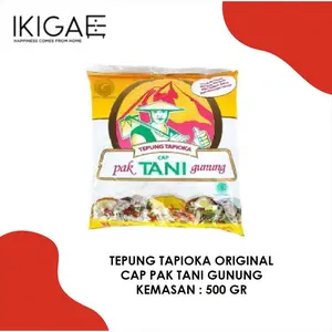 SAGU TANI GUNUNG / TEPUNG TAPIOKA CAP PAK TANI GUNUNG 500 GR