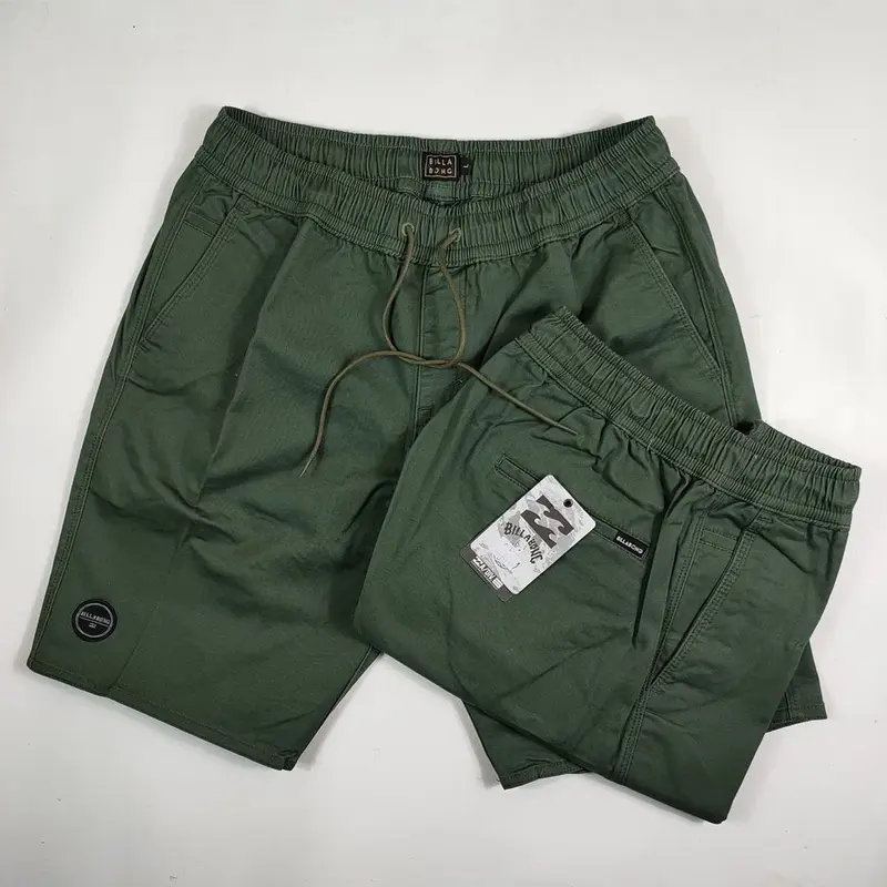 PROMO GILA!!! 100 RIBU DAPAT 5 PCS CELANA PENDEK BOARDSHORT SANTAI UNISEX CELANA PENDEK TWILL Dewasa Katun Nyaman Pria Shorts Panjang Tebal 2
