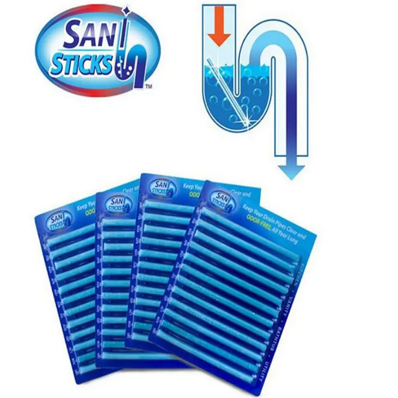 1pcs Sani Sticks Oil Decontamination Kitchen Toilet Bathtub Drain Cleaner Sewer Cleaning Rod Convenient Kitchen Accessories Household Deodorizer