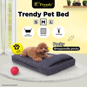 Trendy Pet Bed (M) Vacuum Press & Roll Anti Slip Busa Rebonded / Tempat tidur anjing kucing hewan peliharaan / Matras / Mattress