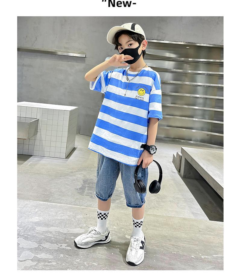 Product Introduction of Boys' Short Sleeve T-Shirt Summer 2025 New Children's Cotton Summer Boys' Trendy Top 20