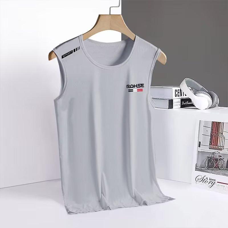 Product Introduction of Simple Casual Vest Men'S Thin Breathable Quick-Drying Crewneck Vest 11