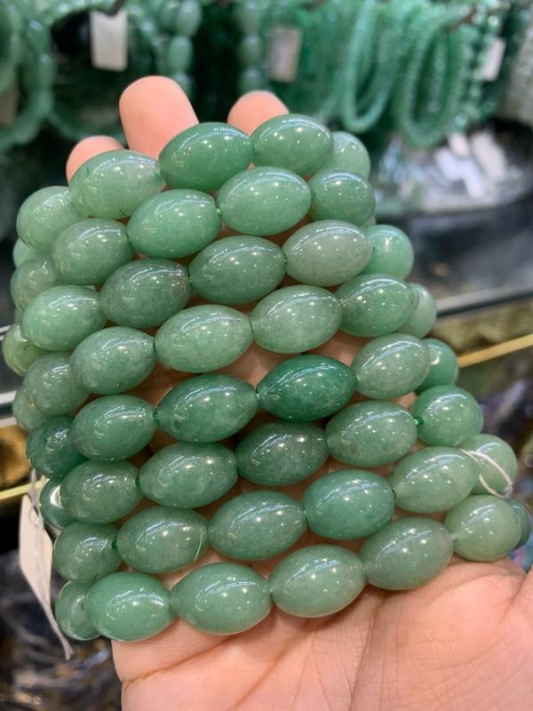 phụ kiện vòng chuỗi đá cẩm thạch xanh phong thủy hột 10ly 0
