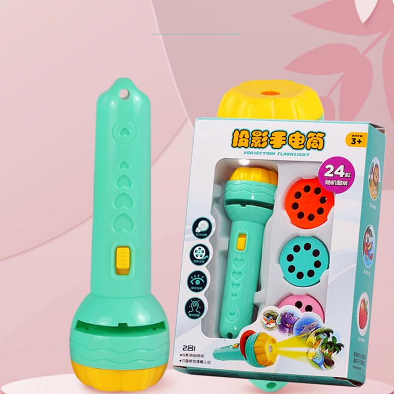  Đèn pin chiếu hình con vật 3D đa dạng hình ảnh cho bé Đồ Chơi 