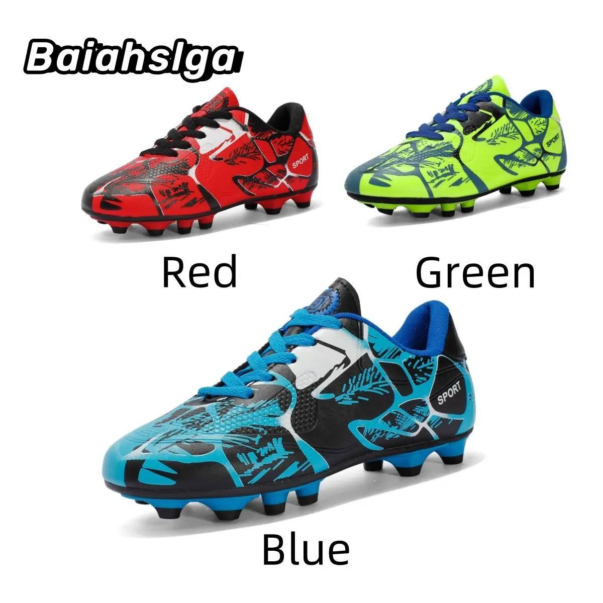 [Ready Stock] Baiahslga child and Adult Men & Women's Spike Football Boots Soccer Shoes Build Individual Sports Shoes Bus Every Child’s Child onitsuka tigers  kill  bill velcro  shoes plain  white  shoes couple  shoes comfy  shoes cloudtilt  shoes