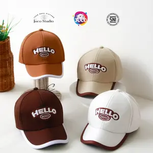 Jocoproduction - Topi Anak 3 - 7 Tahun Baseball Fashion Anak Cewek Cowok Premium Bordir Hello Boss