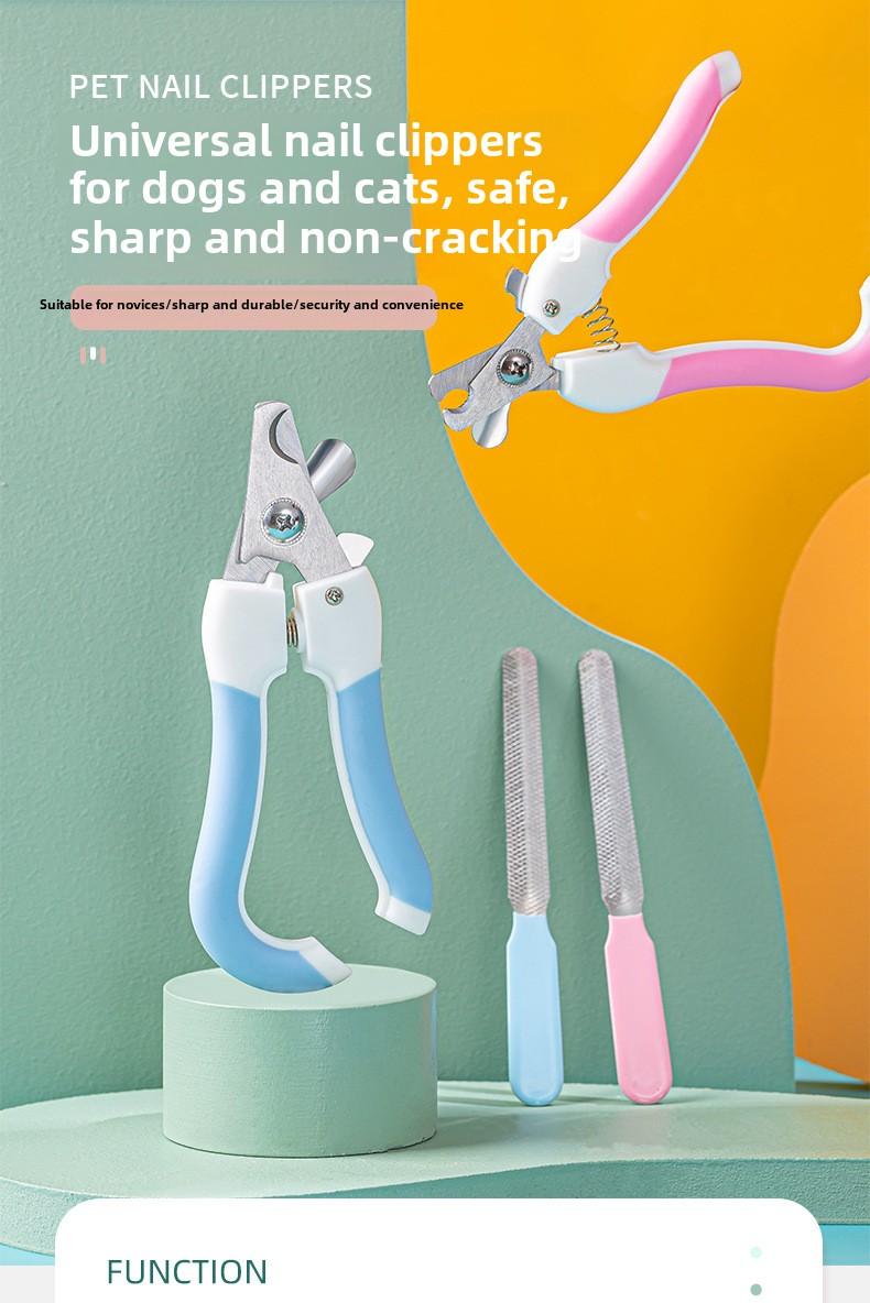 Product Introduction of Pet Nail Clippers for Small and Large Dogs, Cat Nail Trimmers with File, Cleaning and Grooming Supplies 0