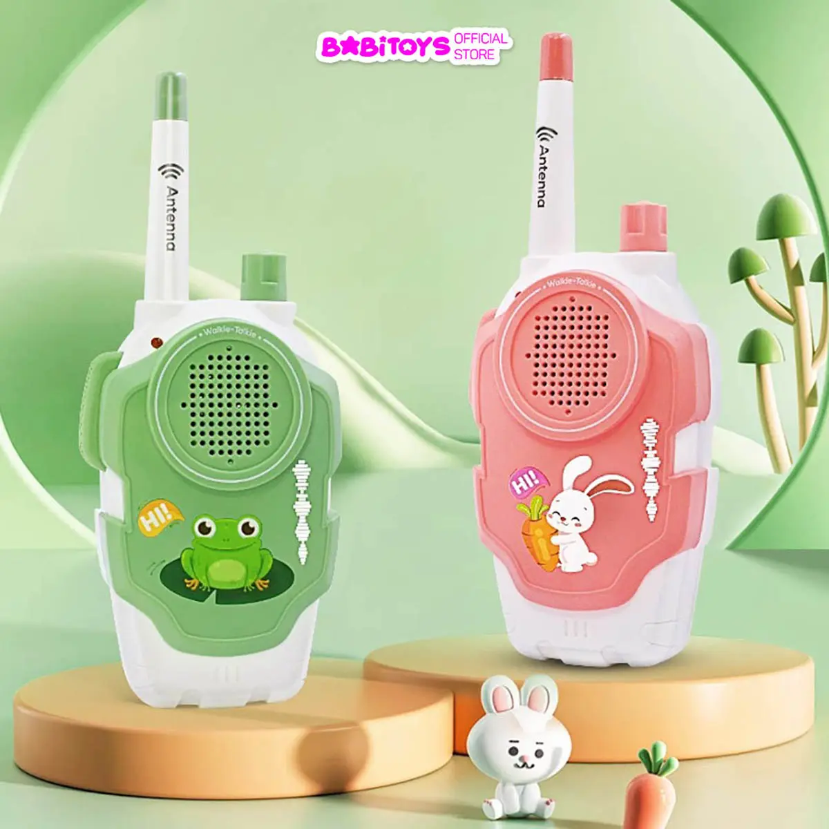 [Tặng Pin] Set 2 máy bộ đàm đồ chơi cho bé, bộ đàm 2 kênh đàm thoại 2 chiều phạm vi 300m cho bé vui chơi