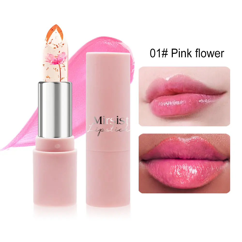 FJX-SHOP Emaymei Transparent Moisturizing Jelly Color Change Lipstick Lipstick Warm Change Flowers Lipstick Lipstick