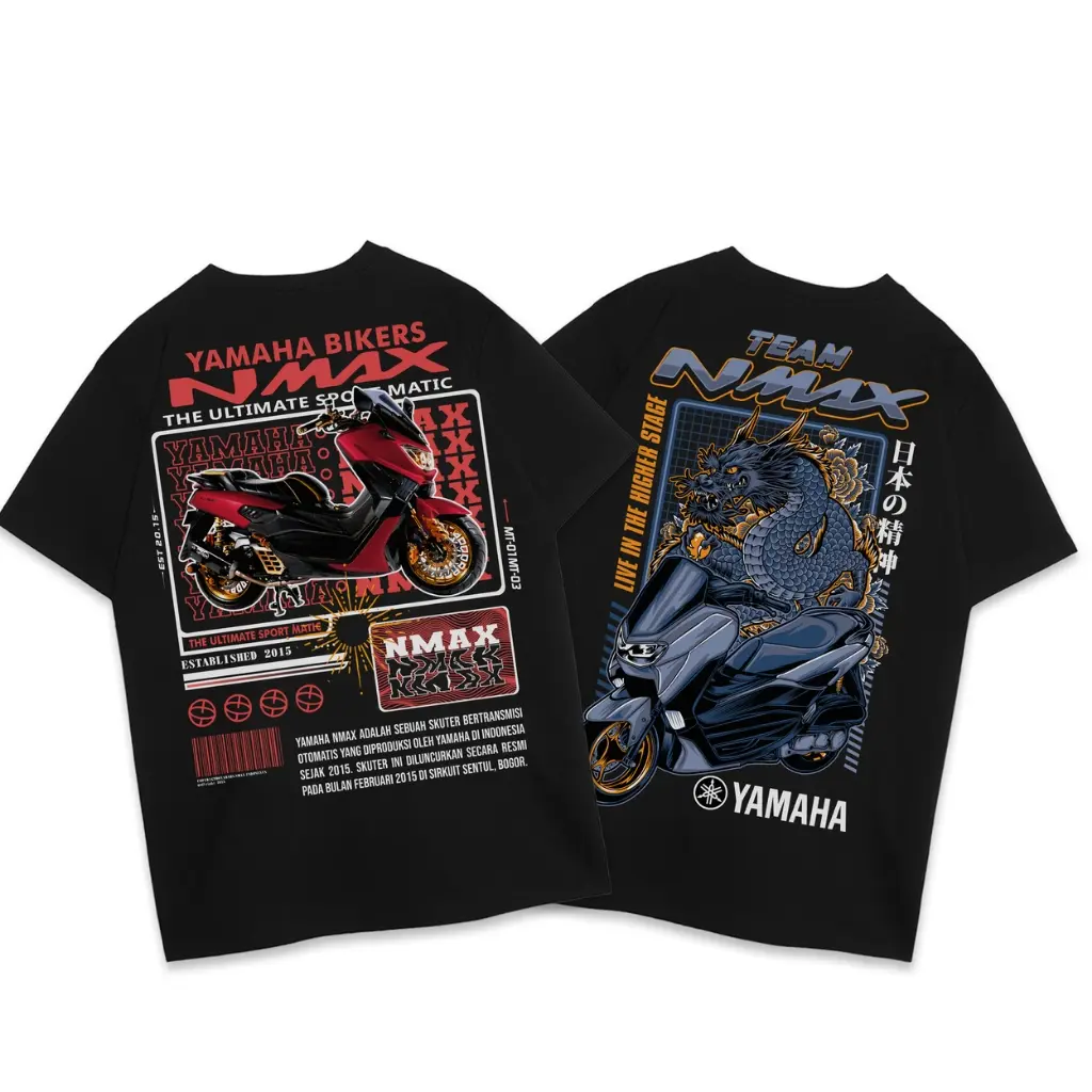 KAOS NMAX - KAOS SABLON MOTIF - MOTOR SERIES