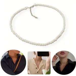 Senada Victory Kalung Coker Mutiara Kalung Choker Korean Look Necklace SVT008