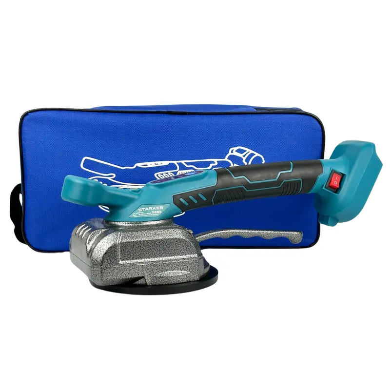 Thân máy ốp lát gạch men, máy đầm rung dùng pin Makita 18-21V chân phổ thông, nút cảm ứng, 5 cấp tốc rung 2
