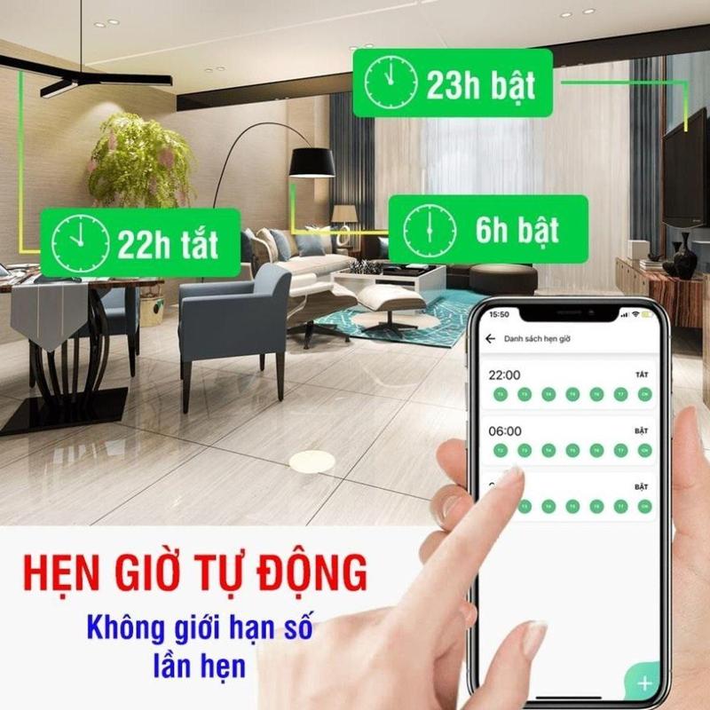 Công Tắc Thông Minh Wifi Hunonic Mini Điều Khiển Từ Xa Qua điện thȯại, Hẹn Giờ Tự Động 3