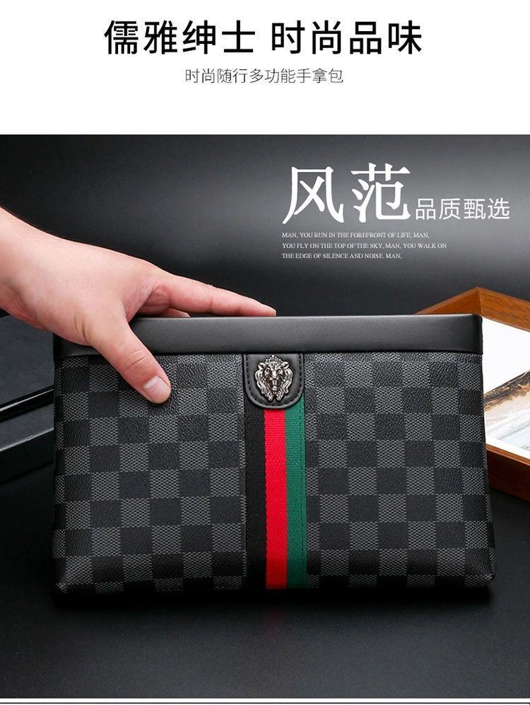 Product Introduction of [90% Positive Feedback Rate] Men's Clutch 2022 New Clutch Men's Trendy Men's Bag Bags Business Hand Bag Big Brand Briefcase Men's Large Capacity 3