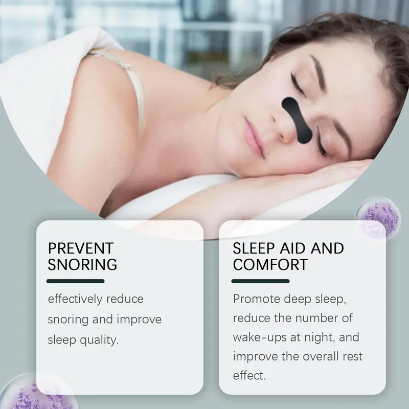 Breathable Nasal Care Sleep Care Strips, 30pcs/pack Gentle Night Sleep Care Patches, Body Care Products for Adults 8