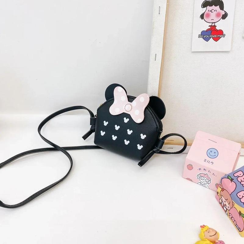 Product Introduction of Cute Princess Girl Coin Purse Crossbody Bag Children's Wallet Coin Bag Cute Cartoon Bow Kids Side Bags Bowknot Shoulder Bag 19