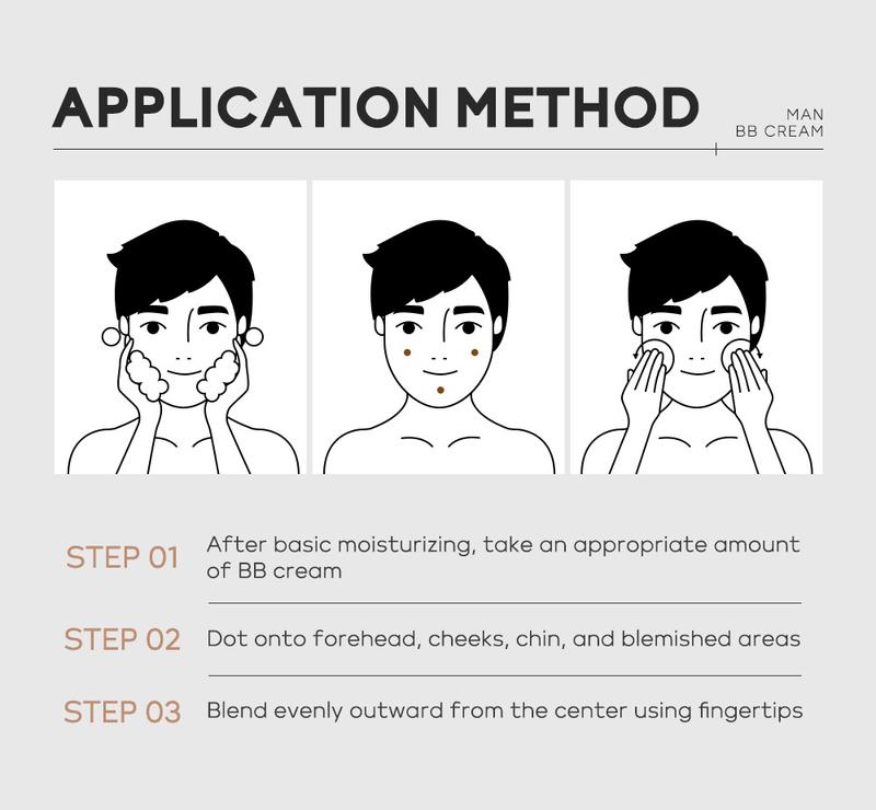 Product Introduction of BB Cream for Men Face Makeup Concealer Foundation Sunscreen Repair Liquid Foundation for Oil Control Brighten Skin Tone 30g Lightweight Waterproof Compact Set Smooth Comfort 16