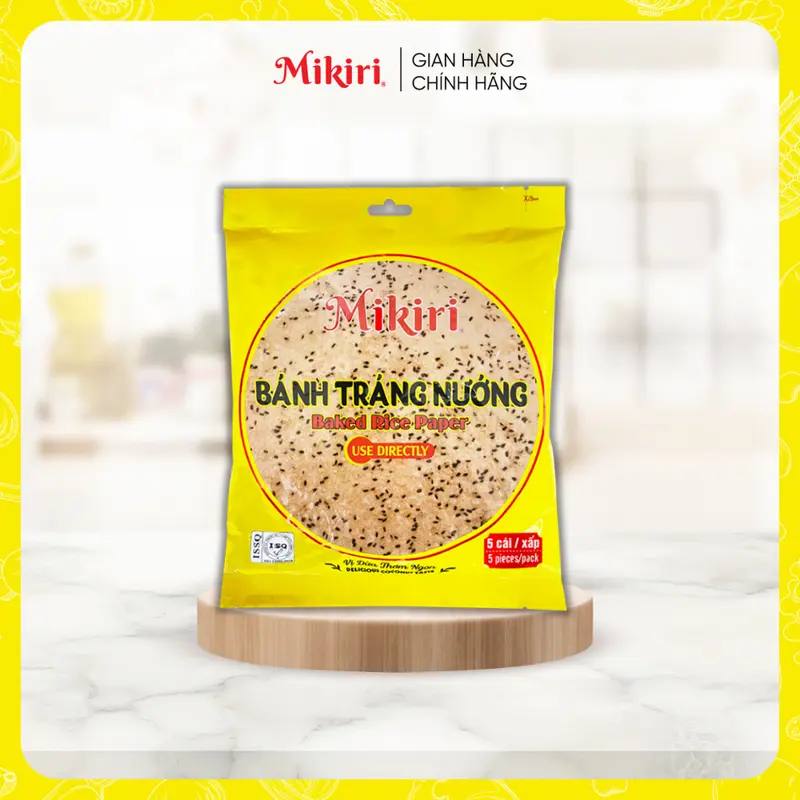 Combo lựa chọn - Bánh tráng nướng Mikiri vị Dừa x 130g (5 bánh/gói), vị Ruốc x 50g (2 bánh/gói) - Ăn liền - ăn vặt cho mọi nhà 5