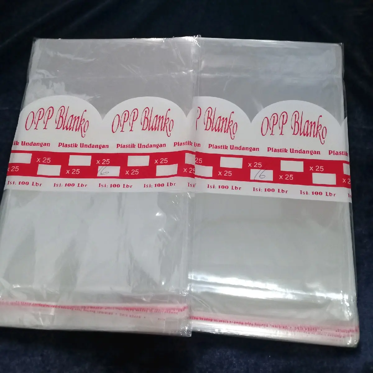 Plastik OPP 15x25 16x25 17x25 isi 100 lembar