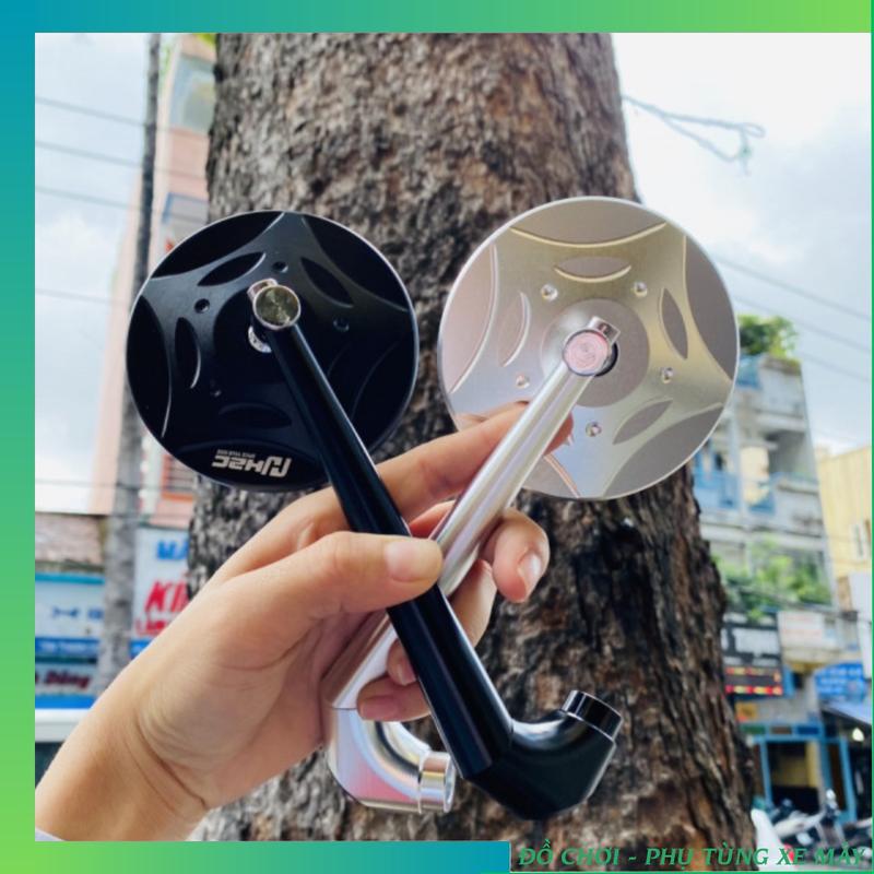 Kính chiếu hậu mẫu H2C TRÒN, gương xe máy ( giá 1 cái )