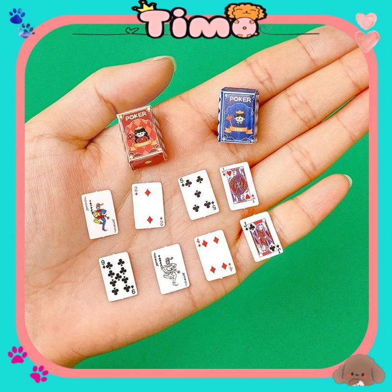 Bộ Bài Mini Tây 52 Lá Poker Đồ Chơi Giảm Stress Cute Dễ Thương QT46 Thẻ Bài Cards