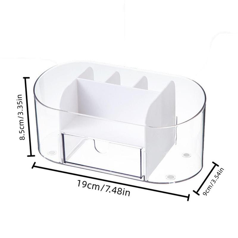 Cosmetic Storage Box, 1 Count Desktop Makeup Organizer, Makeup Organizer Box, Cosmetic Organizer, Home Organizer for Bedroom Bathroom 1