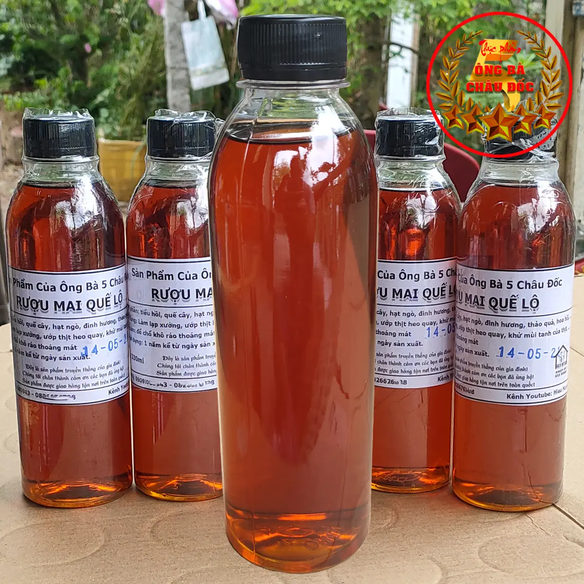 Mai Quế Lộ (Rượu Thơm) Gia Vị Nấu Ăn Dùng Để Tẩm Ướp, Kho, xào Có Vị Thơm Làm Bán Mùi Tanh Thịt Cá Chai 330ml - Bột
