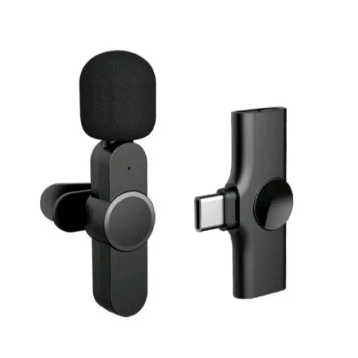 MIC CLIP ON WIRELESS TYPE C PLUG AND PLAY MICROPHONE BLUETOOTH UNTUK NGEVLOG/YOUTUBERS/TIKTOK Mikrofon 4