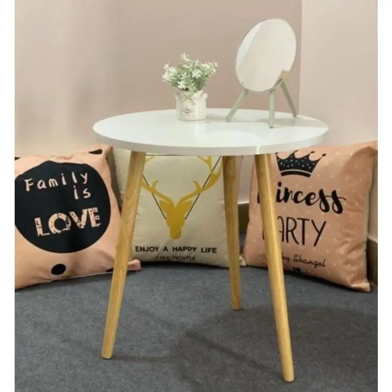 Bàn trà hình tròn chân gỗ tự nhiên cao cấp dùng làm bàn bàn trà, bàn cafe, bàn sofa, bàn ăn cơm, bàn đọc sách 5