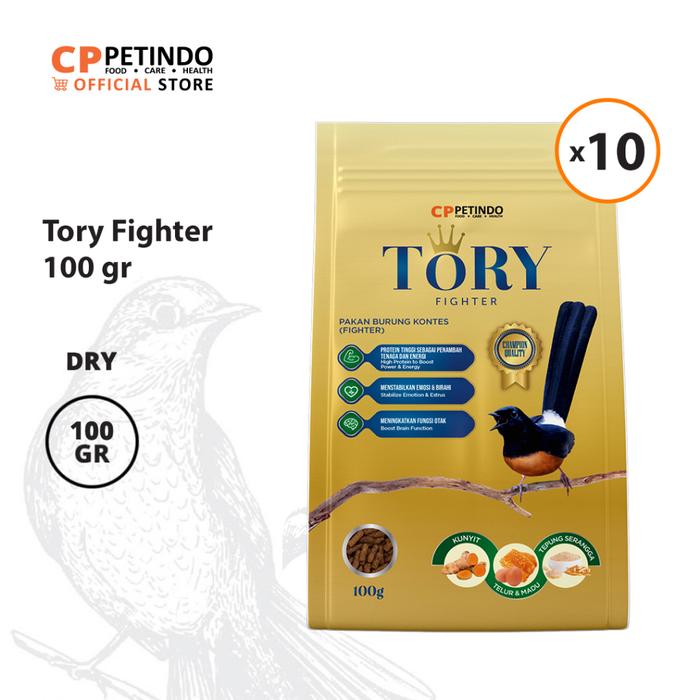 Gambar Tory Fighter Bird Food - 100gr (10 pcs) - Spesifikasi dari CPPETINDO Official Shop Kota Depok Tokopedia
